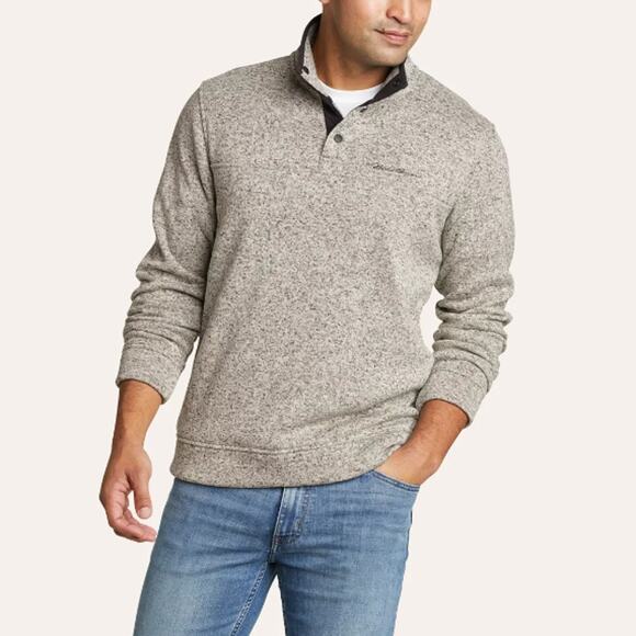 Men's Gray Pullover Shirt - Picture 1 of 8